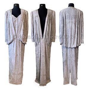 vtg Miss Dallus Sequin Gown • Brasil